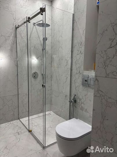 Душевые перегородки из закаленного стекла