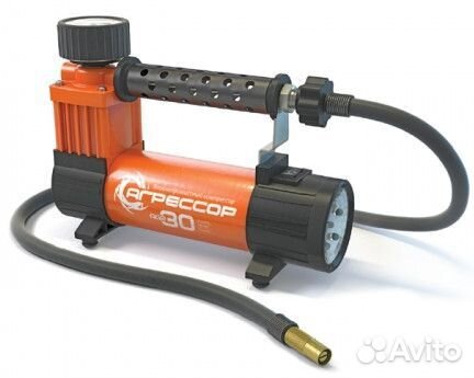Компрессор агрессор 30 л/мин, 12V, 140W, 7 атм