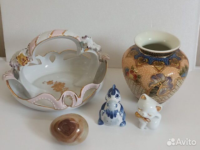 Фарфор Кисловодск, ваза Китай, гжель, глазурь