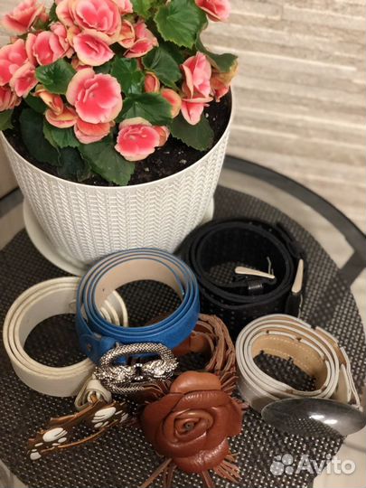 Ремень, пояса, кожаные женские, Италия