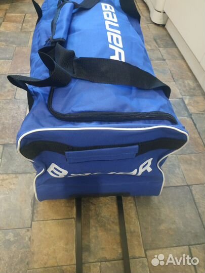 Баул хоккейный на колесах синий 28 Bauer