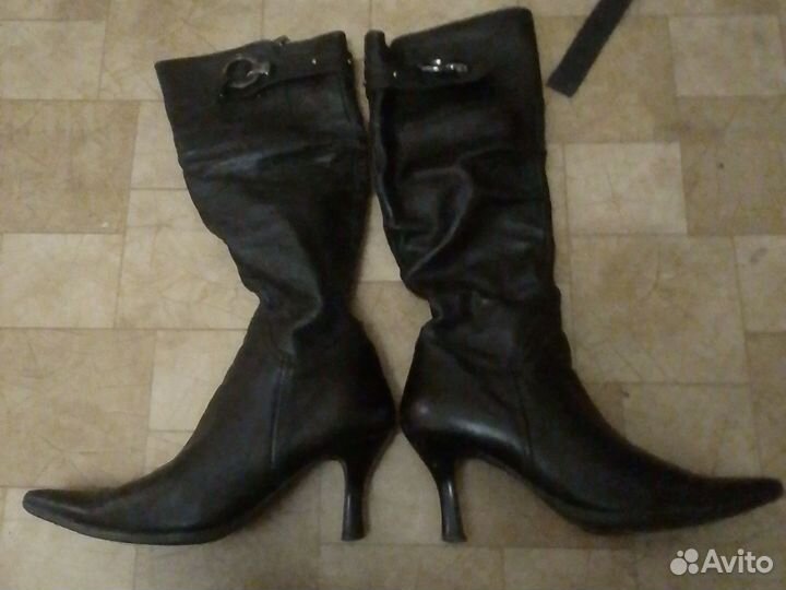 Сапоги женские натуральная кожа осень
