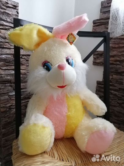 Зайка, мягкая игрушка с музыкальным чипом