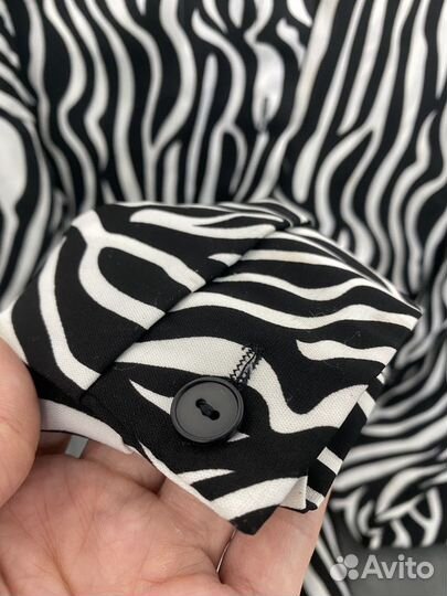 Блузка шифоновая зебра для девочки