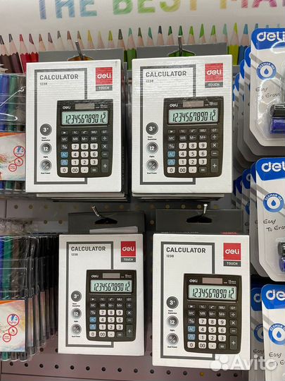 Настольный компактный калькулятор deli