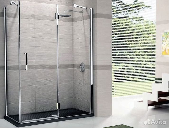 Шторка на ванну стеклянная