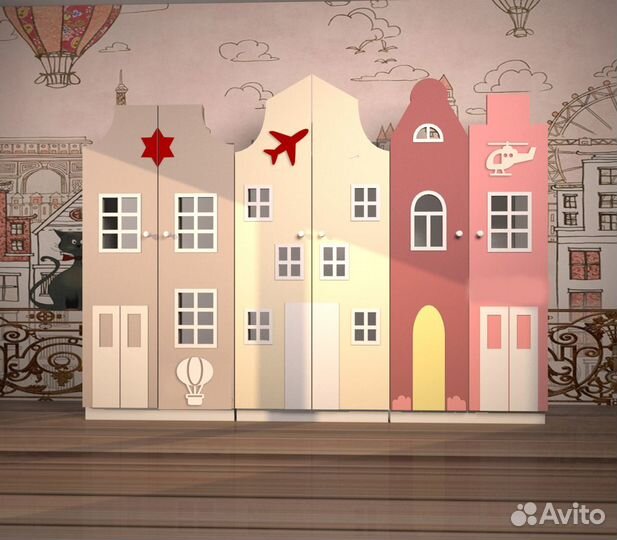 Детские шкафчики. Шкаф в раздевалку детского сада