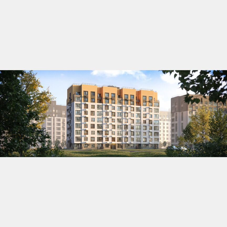 2-к. квартира, 61,7 м², 8/9 эт.