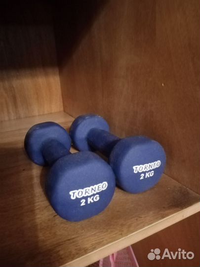 Гантели с неопреновым покрытием 2 кг Torneo (2шт)