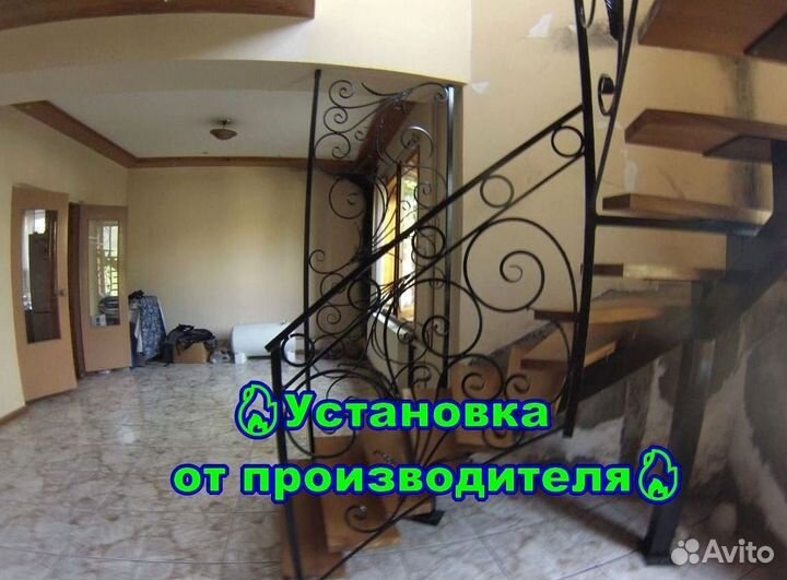 Лестница на металлокаркасе В частные дома