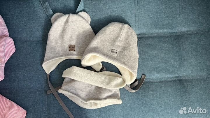 Комплект шапка и снуд детский 44 46