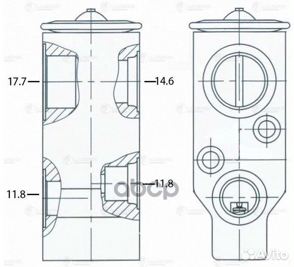 Клапан расш. кондиционера (трв) для а/м Chevr