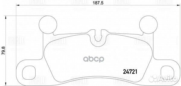 Колодки торм. для а/м VW Touareg II (10) /Porsc