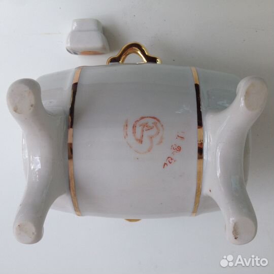 Сысерть бочонок для вина фарфор СССР 70е Винтаж Кл