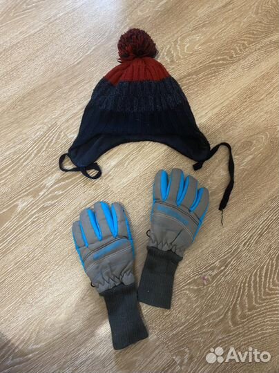 Шапка и краги комплект