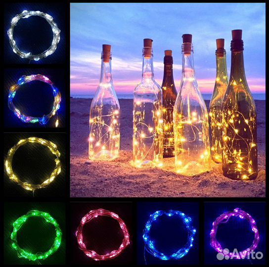 Бутылки с подсветкой LED алко светильники