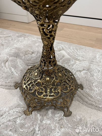 Ваза бронзовая напольная декоративная с ручками