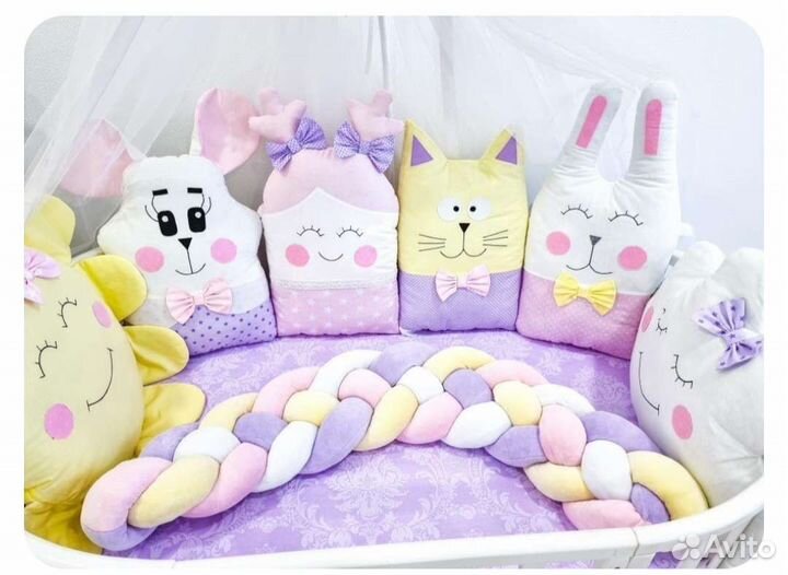 Бортики в детскую кроватку съемные