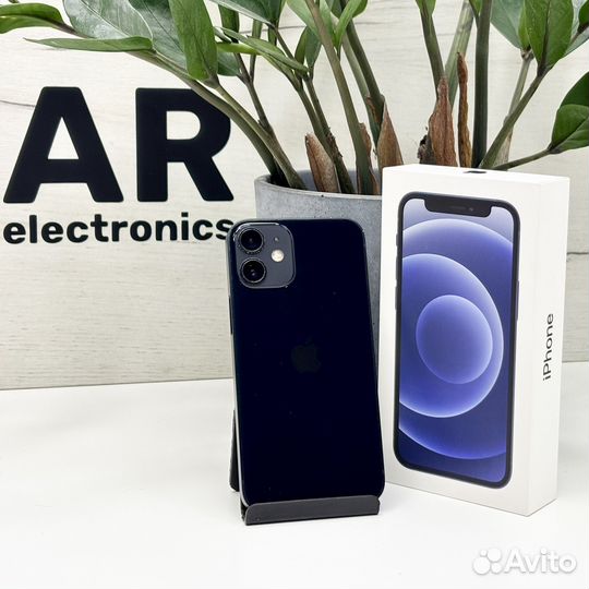 iPhone 12 Mini 64Gb Black (84%,ростест,simesim)
