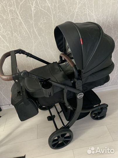 Коляска 2 в 1 эко кожа