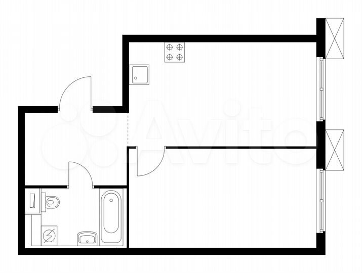 1-к. квартира, 43,8 м², 18/33 эт.