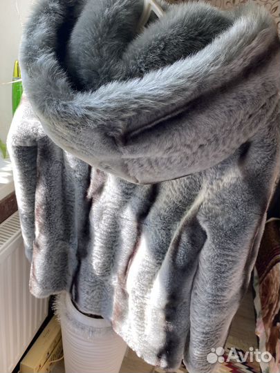 Шуба с капюшоном