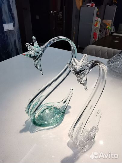 Лебеди. Он и она. Символ любви и верности. СССР