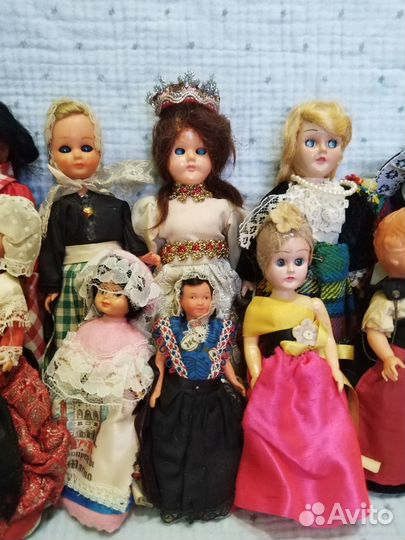 Куклы колкий пластик маленькие Франция Италия