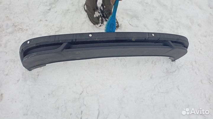 Юбка заднего бампера Skoda Rapid 2020