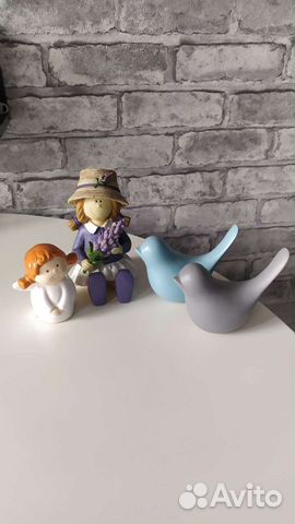 Фигурки для декора(куколки и птички)