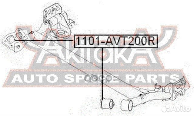 Сайлентблок балки моста зад прав/лев 1101AV