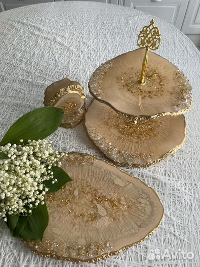 Фруктовница этажерка набор из эпоксидной смолы