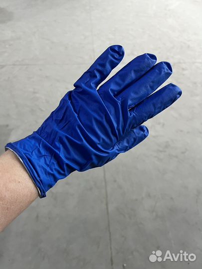 Перчатки медицинские нитриловые с покрытием флок