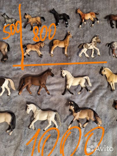 Фигурки Schleich, Collecta, Papo: лошади, люди