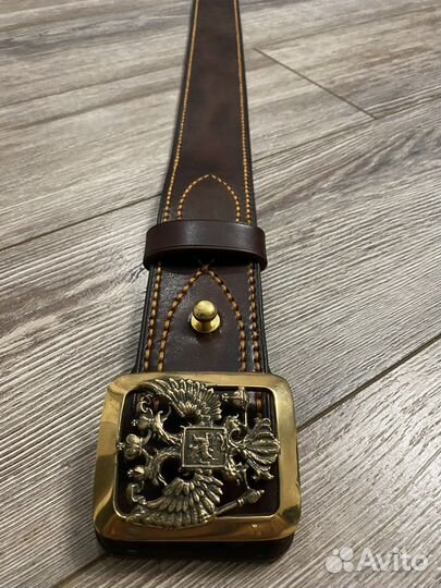 Ремень с гербом России (ручная работа)