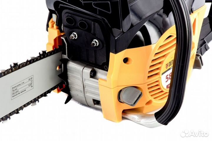Бензопила 4 л.с 58 см3 арт 95235 Denzel