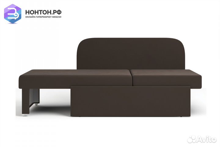 Кушетка еврософа Кларис коричневая