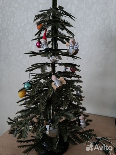 Мини елка СССР с игрушками