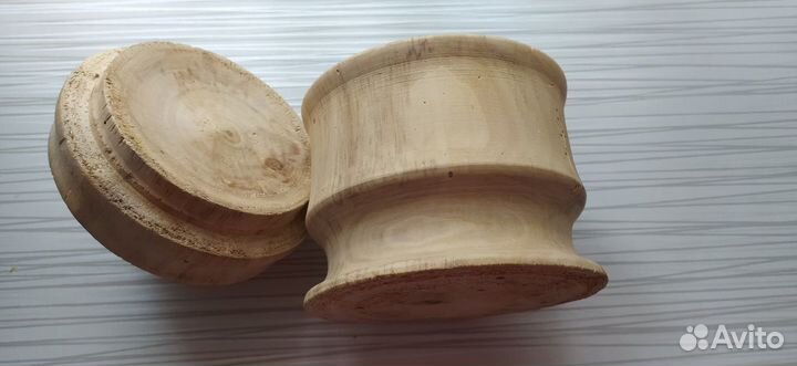 Горшок ручной работы из дерева