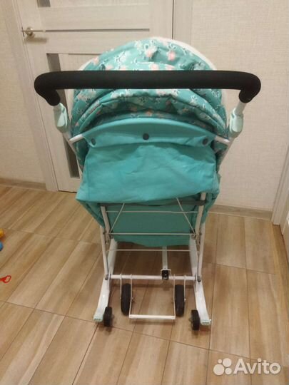 Детские санки коляска с колесами