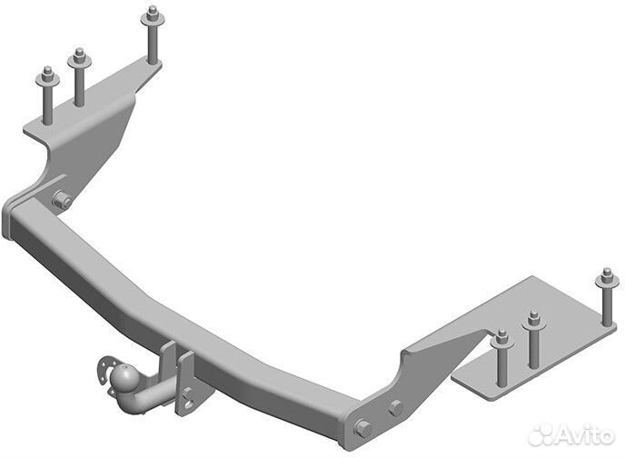 Фаркоп ssang yong rexton II (2007) (AvtoS SY 009)