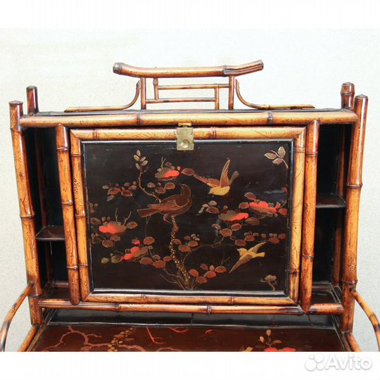 Этажерка-бюро, дизайнер Яли Бердж, антиквариат 19в