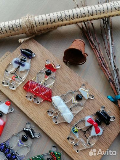 Елочные игрушки стекло новые