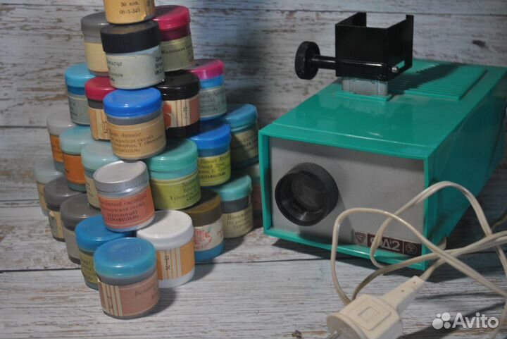 Диапроектор Фильмоскоп фд2 + 38 Диафильмов