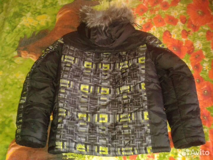 Пуховик детский для мальчика с капюшоном