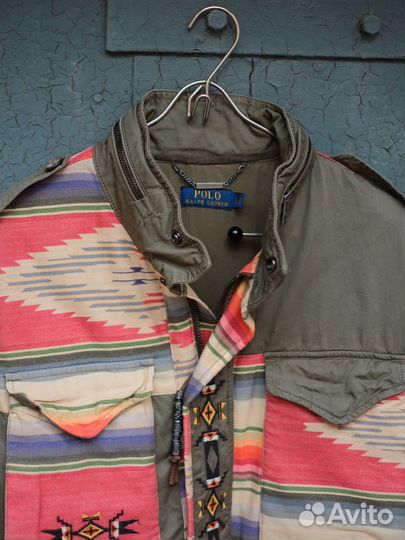 Ralph Lauren Military Patchwork Aztec Field Jacket