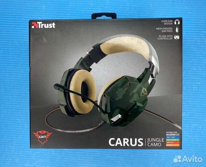 Наушники игровые Trust Carus Камуфляжные
