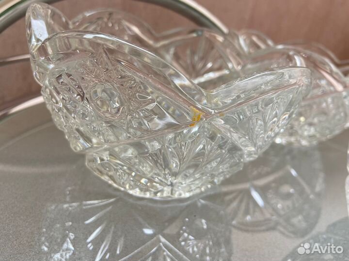 Салатники хрустальные, 3 шт