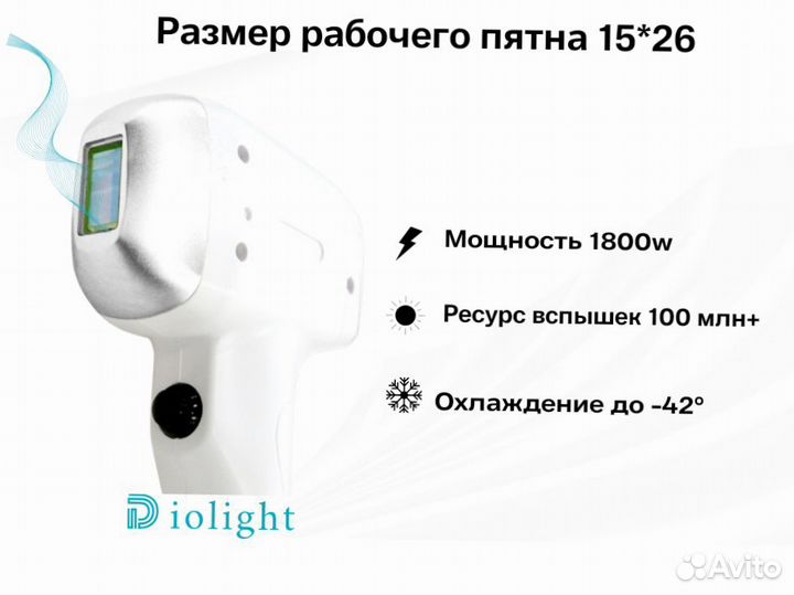 Диодный лазер DioLight Ultra'One 1800в, рассрочка