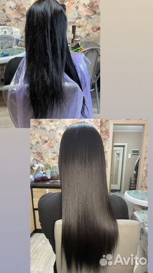 Кератиновое выпрямление и ботокс для волос